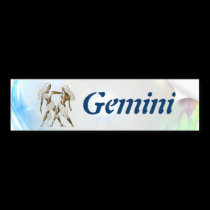 Gemini Bumper Sticker bumper stickers