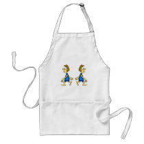 Gemini Cartoon aprons