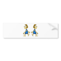 Gemini Cartoon bumper stickers