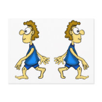 Gemini Cartoon postcards