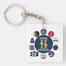 Gemini Commemorative Logo Keychain