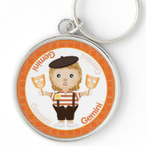 Gemini Girl Character Keychain
