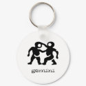 Gemini in black keychains by frimpy7 Gemini in black keychains