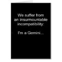 Gemini Incompatible cards by BlackCards Gemini Incompatible cards