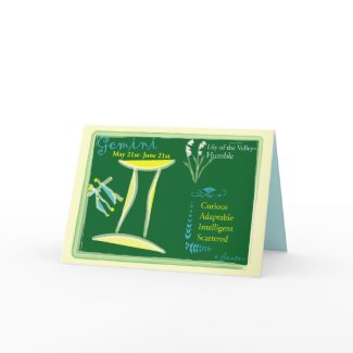 Gemini Birthday Card