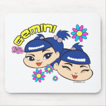 Gemini Mousepad by zodiacgirlz Gemini Mousepad