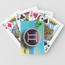 Gemini Sign Playing Cards