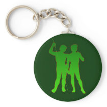 Gemini Silhouette keychains