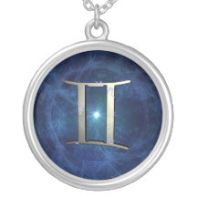 Gemini symbol custom necklace