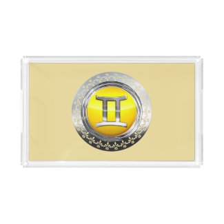 Gemini Symbol Serving Tray