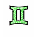 Gemini Symbol (style1_green) t-shirt