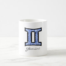Gemini Symbol (style 1_blue) mug