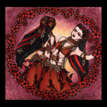 Gemini Tribal Original Belly Dance Art Poster