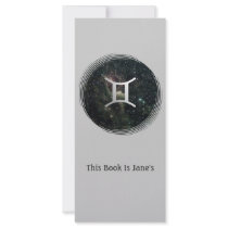 Gemini Twins Zodiac Star Sign Universe Bookmark Rack Cards