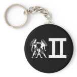 Gemini with Symbol Key Chain