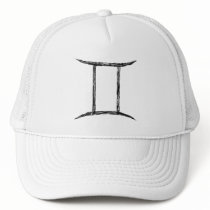 Gemini. Zodiac Astrology Sign. Mesh Hats