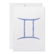 Gemini. Zodiac Astrology Sign. Custom Invite