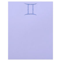 Gemini. Zodiac Astrology Sign. Custom Letterhead