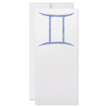 Gemini. Zodiac Astrology Sign. Rack Card Template