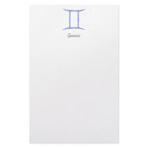 Gemini. Zodiac Astrology Sign. Custom Stationery