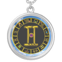 GEMINI ZODIAC BIRTHDAY JEWEL PURPLE ALEXANDRITE PENDANTS