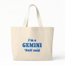 Gemini Zodiac Sign Canvas Bag