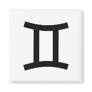 Gemini Zodiac Sign Icon magnet