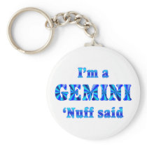 Gemini Zodiac Sign Key Chains