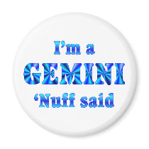 Gemini Zodiac Sign Fridge Magnet