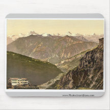 Gemmi Pass and Hotel Wildstrubel, Bernese Oberland Mousepads