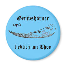 Gemshorn-Magnet blau by fanvonhorn Gemshorn-Magnet blau