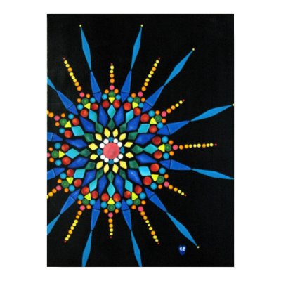 Gemstone Mosaic Poster by Cherylsart