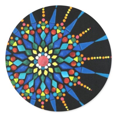 Gemstone Mosaic stickers by Cherylsart