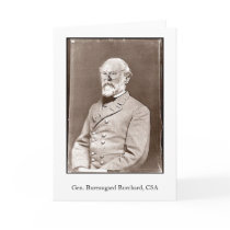 Gen. Bureaugard Burchard, CSA cards