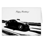 Gen Coupe Rolling shot - Car themed Birthday Card