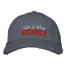 Gen U Wine REDNECK Embroidered Baseball Cap