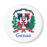 Genao Dominican Shield Magnets