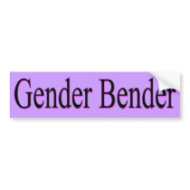 Gender Bender Bumper Sticker bumper stickers
