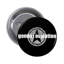 Gender Evolution Black Button