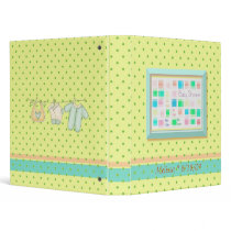 "Gender Neutral Baby Shower Album- Custom" binders