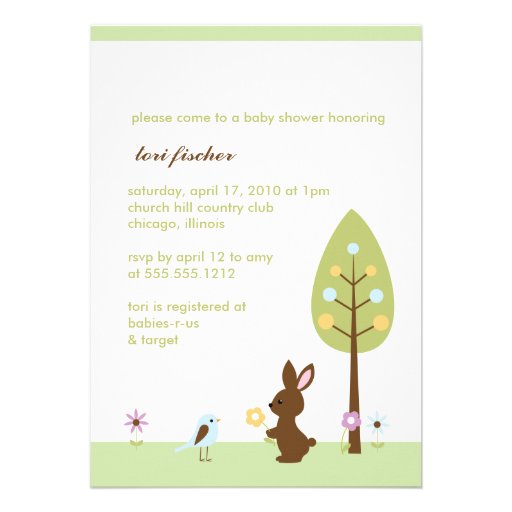 gender neutral baby shower invitation