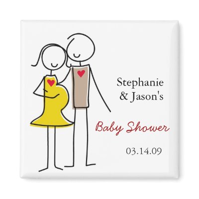Gender Neutral Coed Baby Shower Magnets by babydio