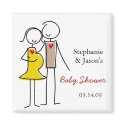 Gender Neutral Coed Baby Shower Magnets by babydio Gender Neutral Coed Baby Shower Magnets