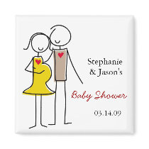 Gender Neutral Coed Baby Shower Magnets by babydio Gender Neutral Coed Baby Shower Magnets