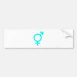 Gender Neutral Cyan The MUSEUM Zazzle Gifts Bumper Stickers