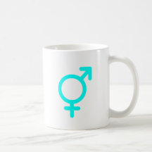 Gender Neutral Cyan The MUSEUM Zazzle Gifts Mugs