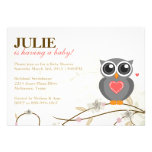 Gender Neutral Owl Baby Shower Invitation