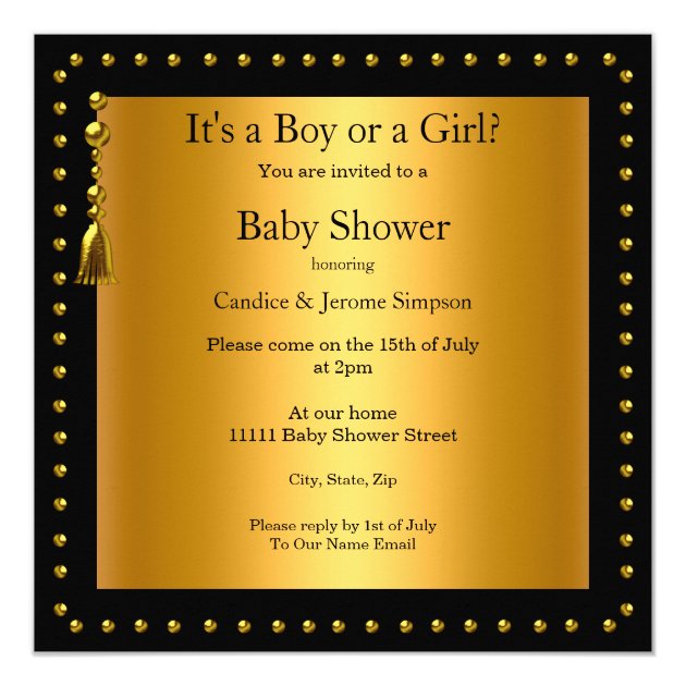 Gender Reveal Baby Shower Boy or Girl Ethnic Card