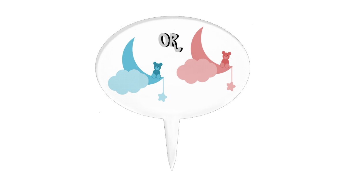 Gender Reveal Cake Toppers | Zazzle