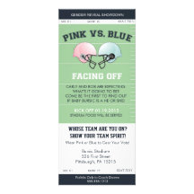 Gender Reveal Football Ticket Baby Shower Invitati Personalized Invitation
